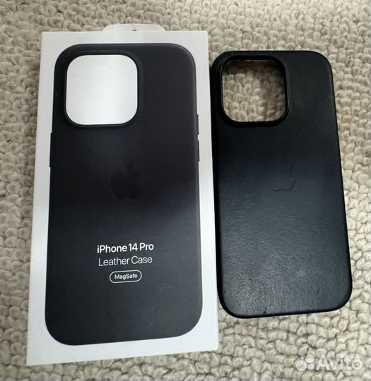 Чехол apple leather case ipnone 14 pro, оригинал