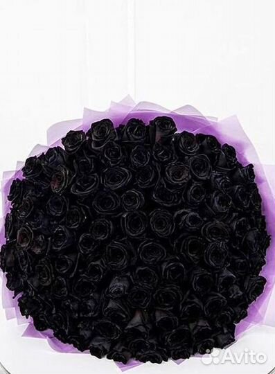 Чёрные розы Доставка цветов