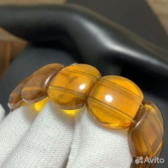 Винтажный Браслет Янтарь Ретро