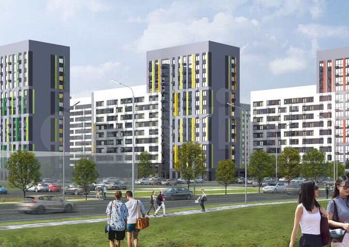 2-к. квартира, 55,1 м², 9/14 эт.