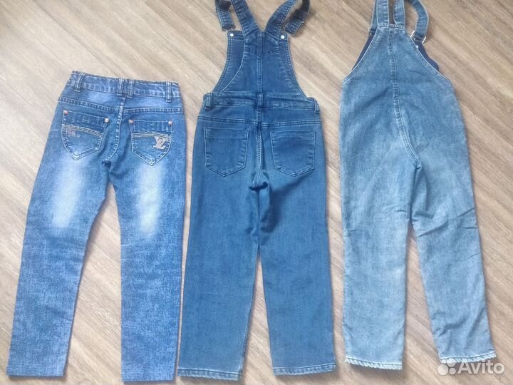 Джинсы на девочку 116