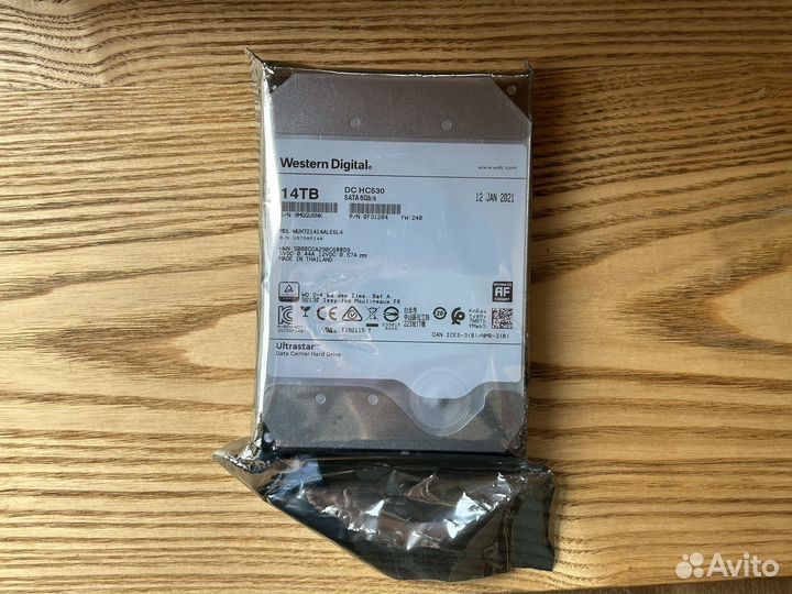 Жесткий диск Western Digital 14TB DC HC530