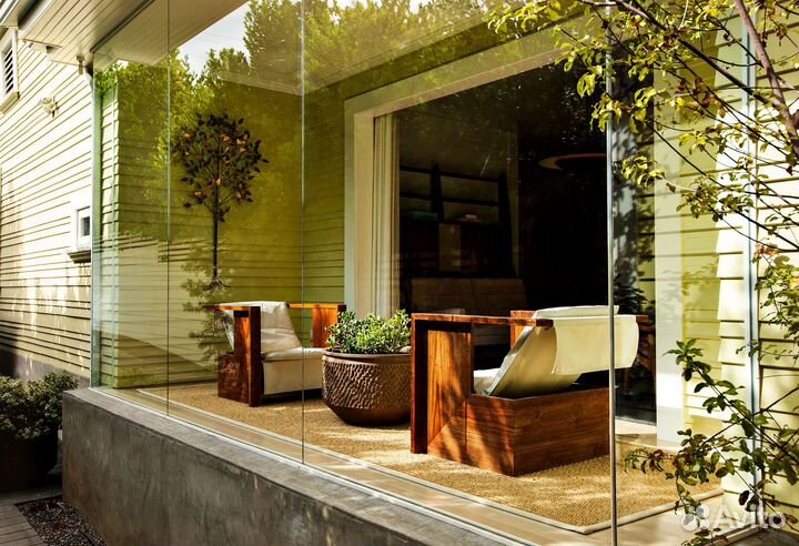 Безрамное остекление