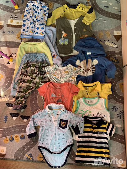 Детские вещи пакетом на мальчика 80 86