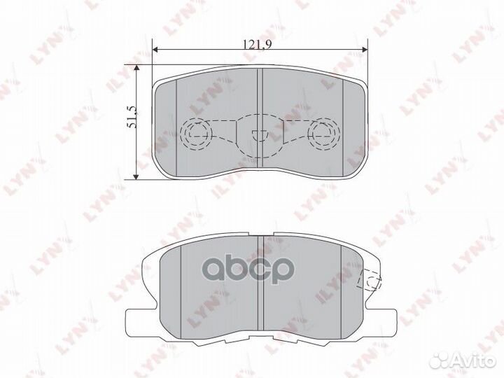 Колодки тормозные дисковые перед BD5515 LYN