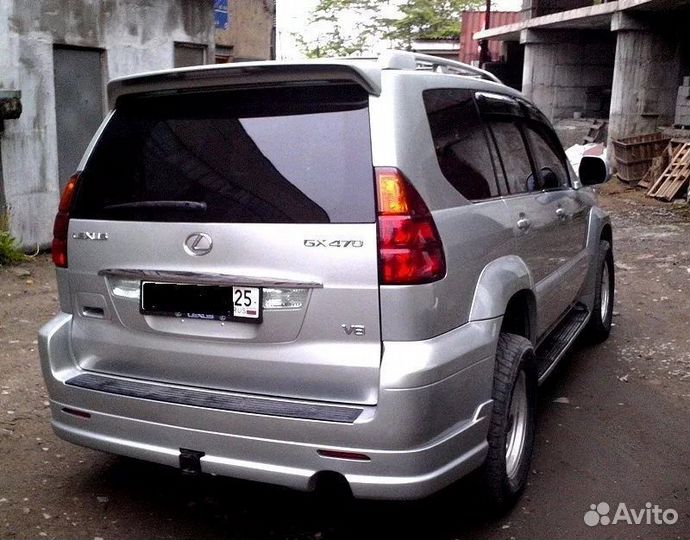 Спойлер Lexus GX470 серебро