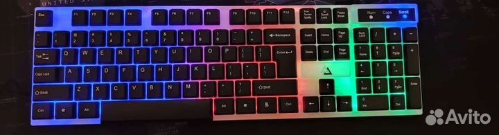 Игровая клавиатура vodink GT100 с подсветкой новая