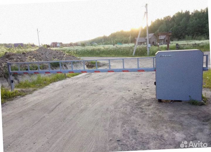 Установка шлагбаума