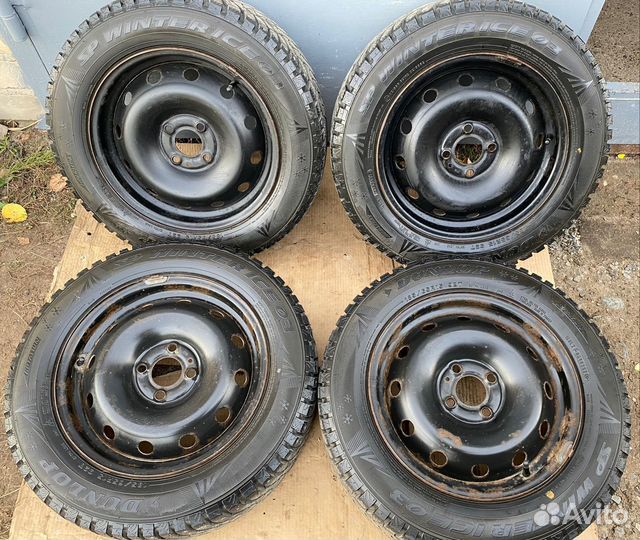 R15 4*100 Dunlop 185/65 Renault/Lada