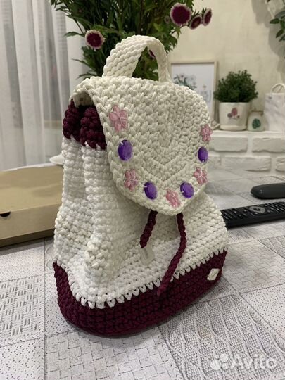 Вязанный рюкзак