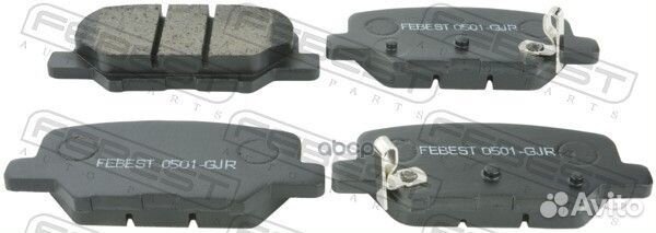 Колодки задние mazda 6 GJ 2012- 0501-GJR 0501-G