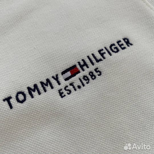 Свитшот мужской tommy hilfiger на пуговицах белый