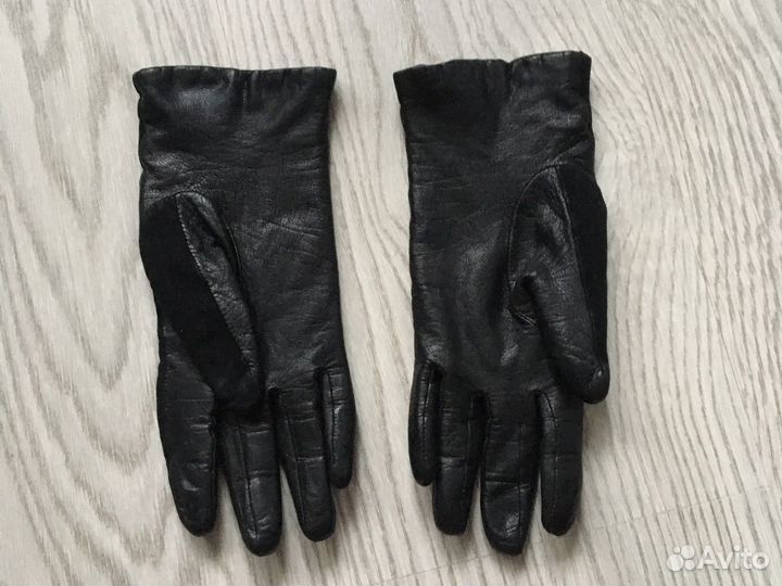 Перчатки женские кожаные