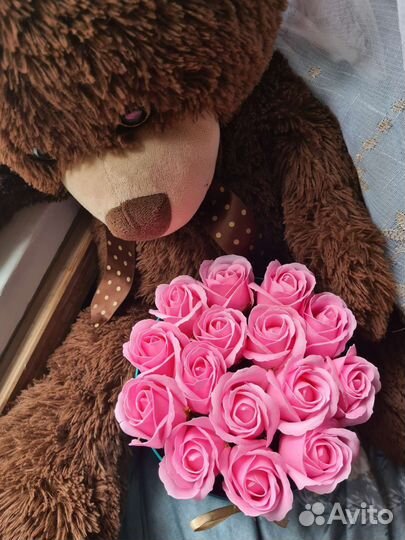 Букет из мыльных роз