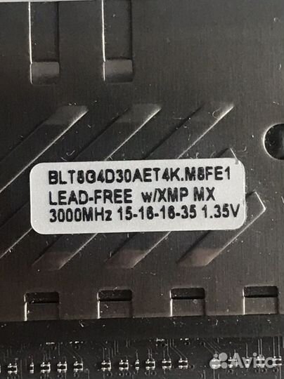 Ddr4 2x8Gb 3000 Ballistix