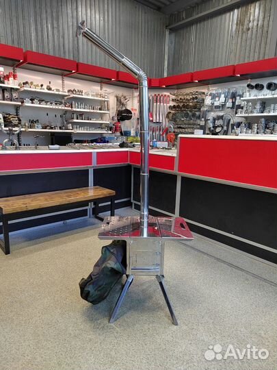 Печь для зимней палатки нержавеющая сталь