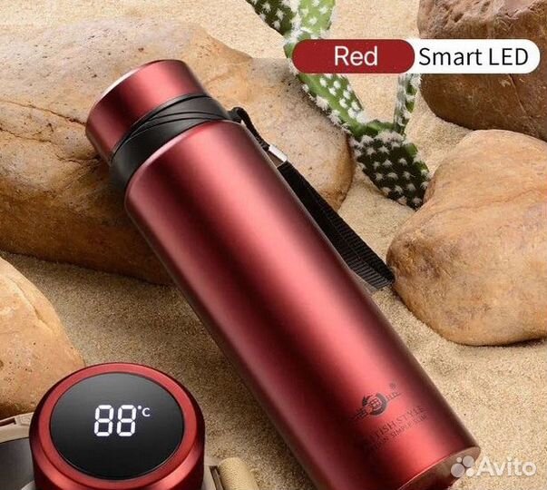 Умный термос из нержавеющей стали с дисплеем * 1л