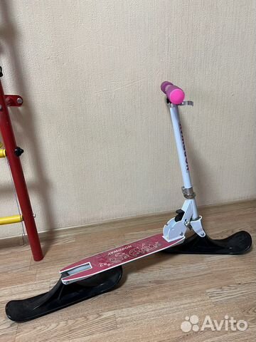 Самокат снегокат 2 в 1