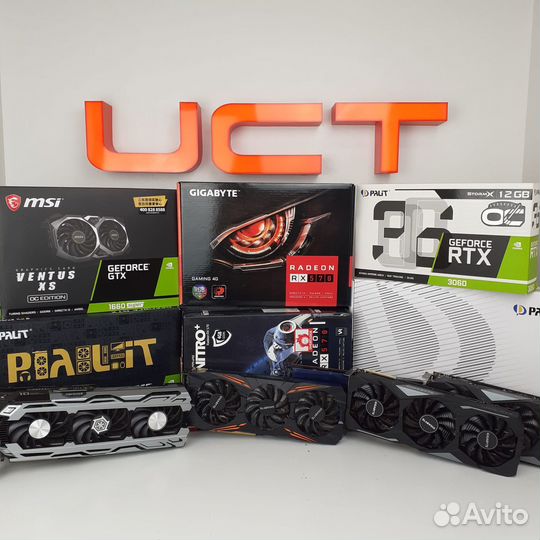 Видеокарты AMD и Nvidia (4GB, 6GB, 8GB, 12GB)