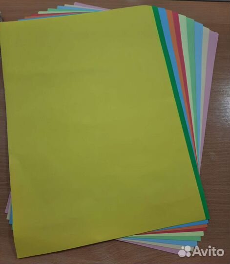 Бумага А3 цветная двусторонняя тонированная