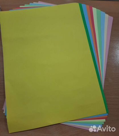 Бумага А3 цветная двусторонняя тонированная
