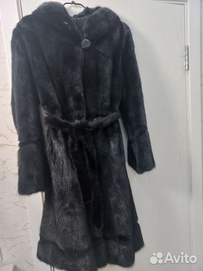 Шуба норковая 48 50 длинная бу