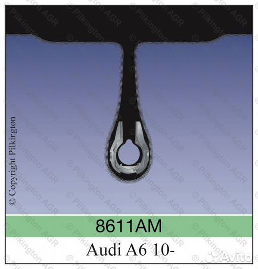 Audi A6/C7 2012-2018 акустич, датчик дождя молдинг pilkington стекла лобовые pilkington pilkington 8