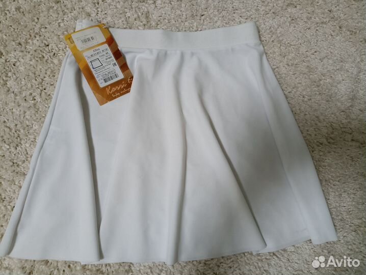 Купальник для танцев/гимнастики с юбкой и чешками