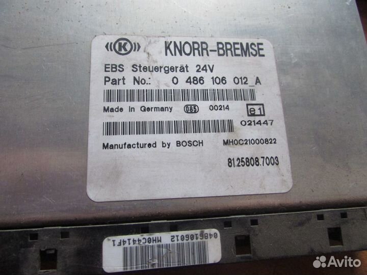 Блок управления абс ман, 81.25808.7003