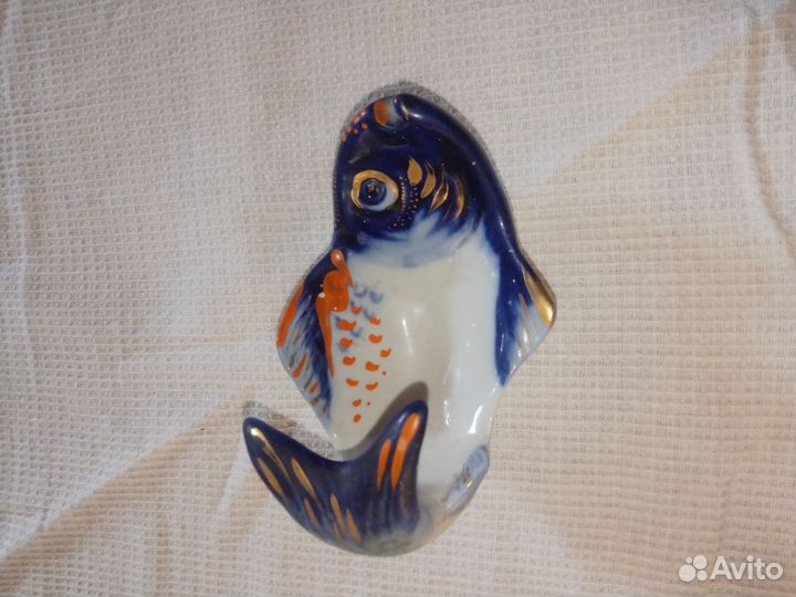 Пепельница фарфоровая СССР рыба