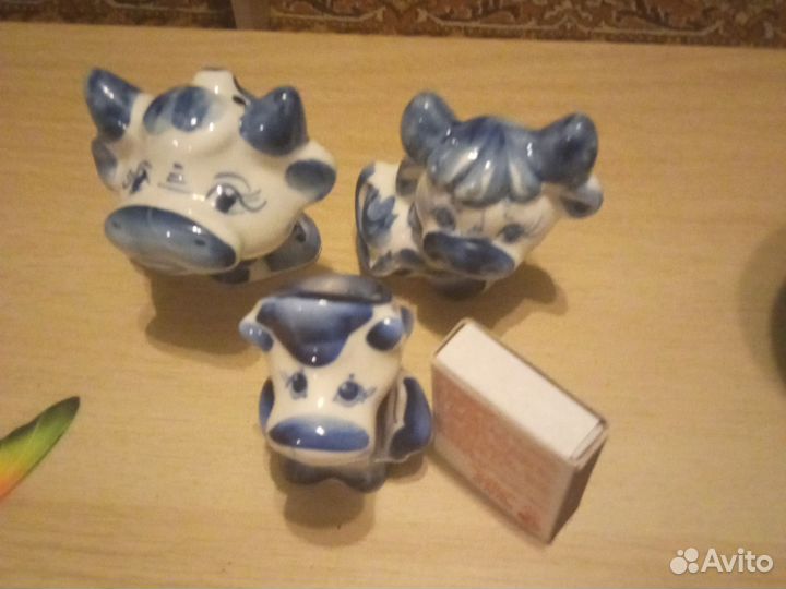 Фигурки животных гжель