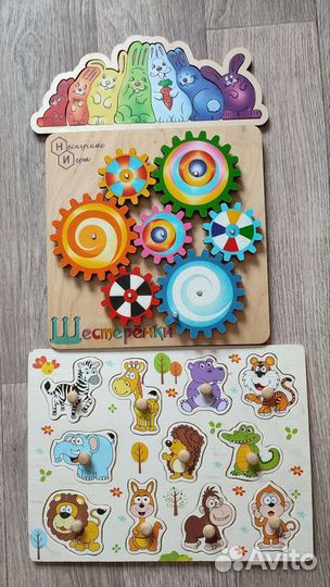 Развивающие деревянные игрушки