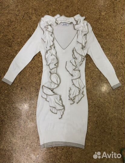 Платье белое xxs, xs, s