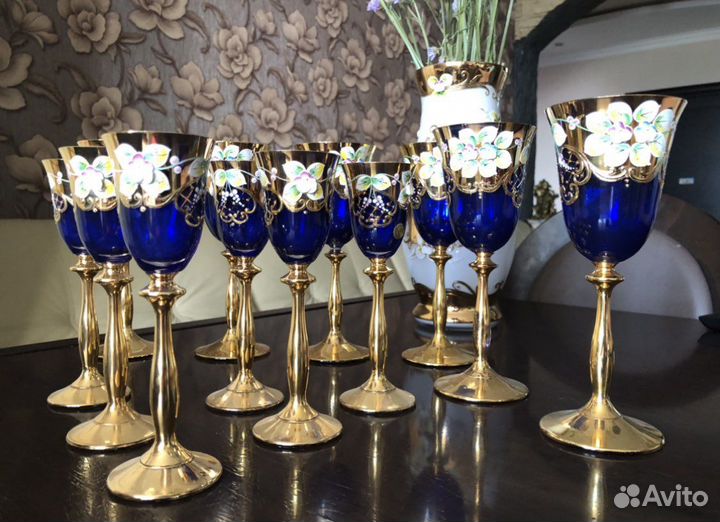 Бокалы богемия смальта