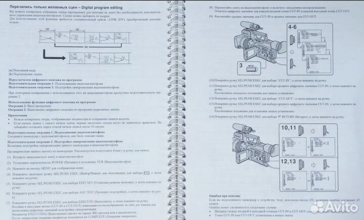 Инструкции к видеокамерам Sony, Panasonic. Edius