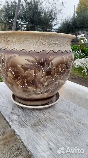 Горшок кашпо керамический