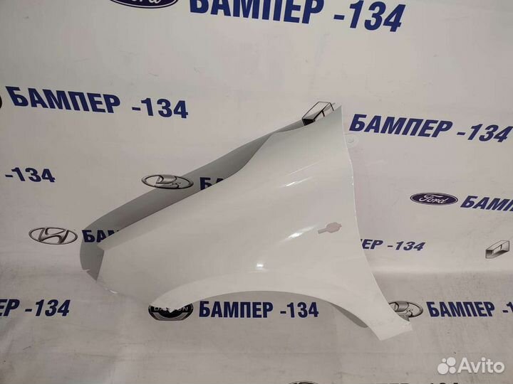 Крыло переднее левое Лада Гранта, калина 2 белое