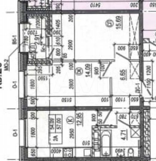 2-к. квартира, 57 м², 4/11 эт.