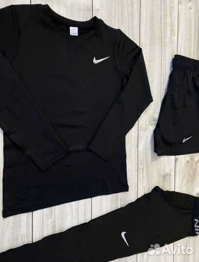 Компрессионый костюм рашгард Nike 5 в 1