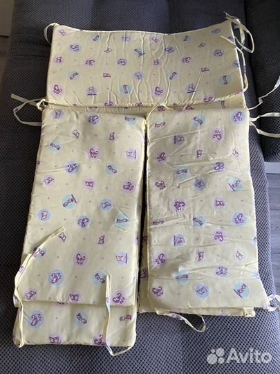 Мягкие бортики для детской кроватки