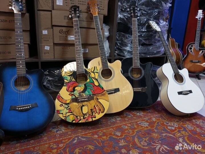 Гитара акустическая 40 дюймов новая