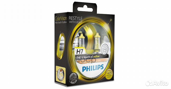 Лампа Philips 12-55 Вт. H7 Color Vision галоген