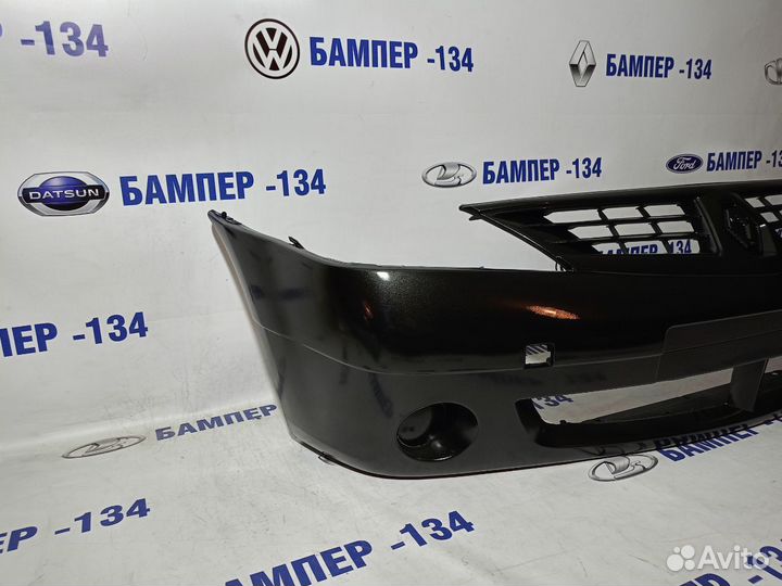 Бампер передний renault logan фаза 1 черный-676