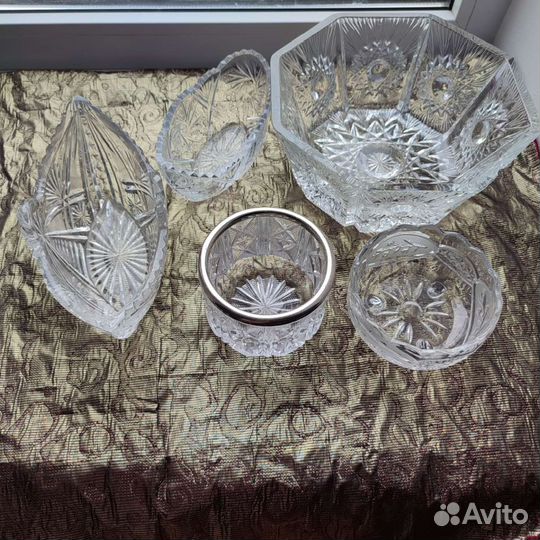 Ваза хрустальная