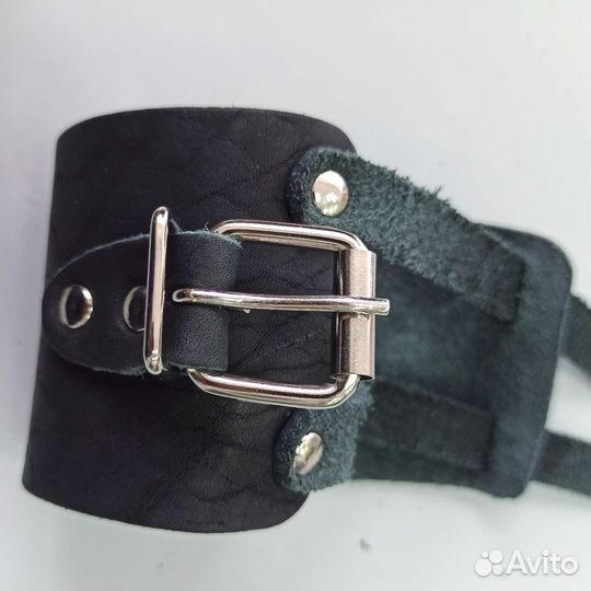 Манжета напульсник на руку натуральная кожа