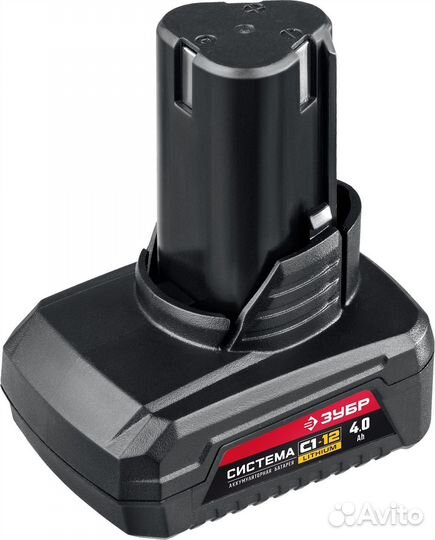 Зубр С1-12, 12 В, 4.0 Ач, аккумуляторная батарея