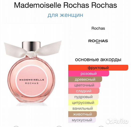Женские духи Rochas Mademoiselle Rochas 30 мл