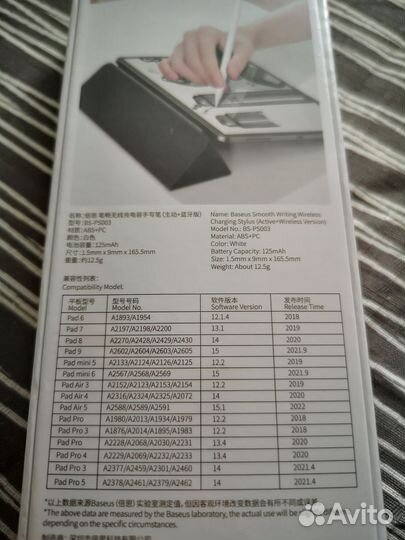 Стилус Baseus для iPad