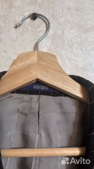 Пиджак винтаж kenzo 48 100% шерсть