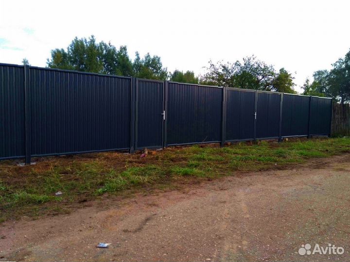 Забор из профнастила